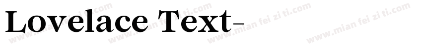 Lovelace Text字体转换